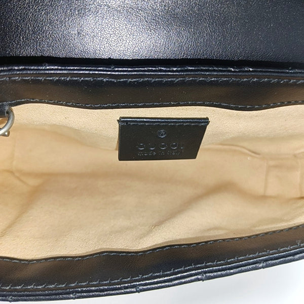 GG Marmont Mini Quilted Calfskin Black