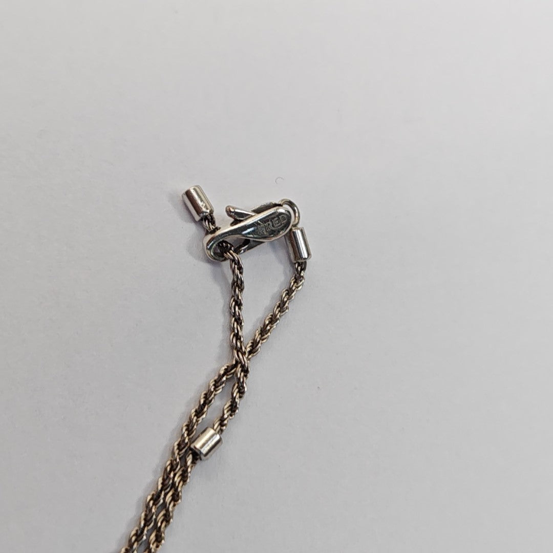 Force 10 18k White Gold Silver Necklace