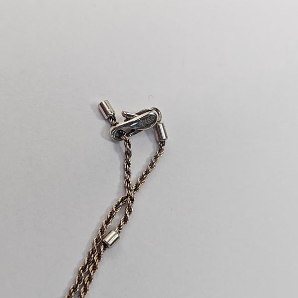 Force 10 18k White Gold Silver Necklace