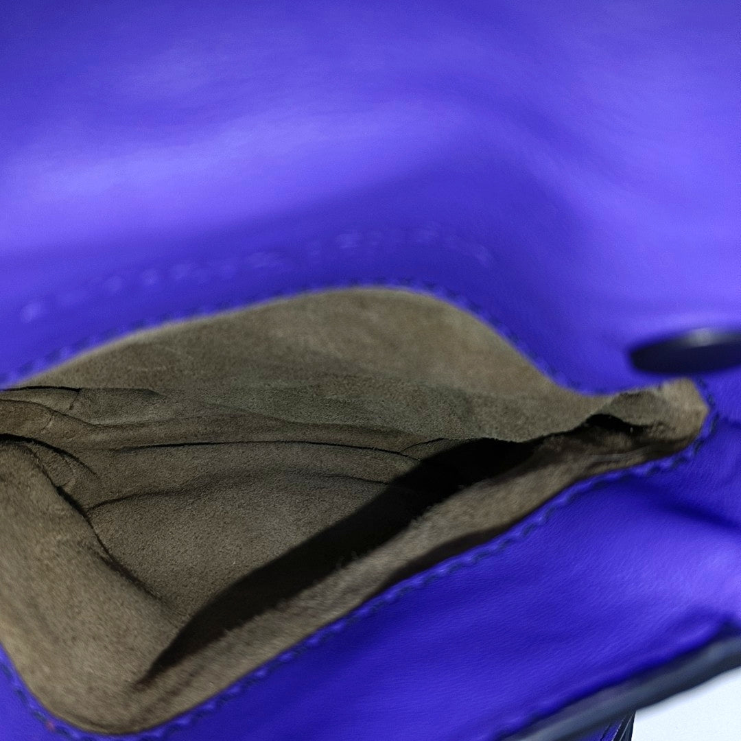 Calfskin Shoulder Bag Purple