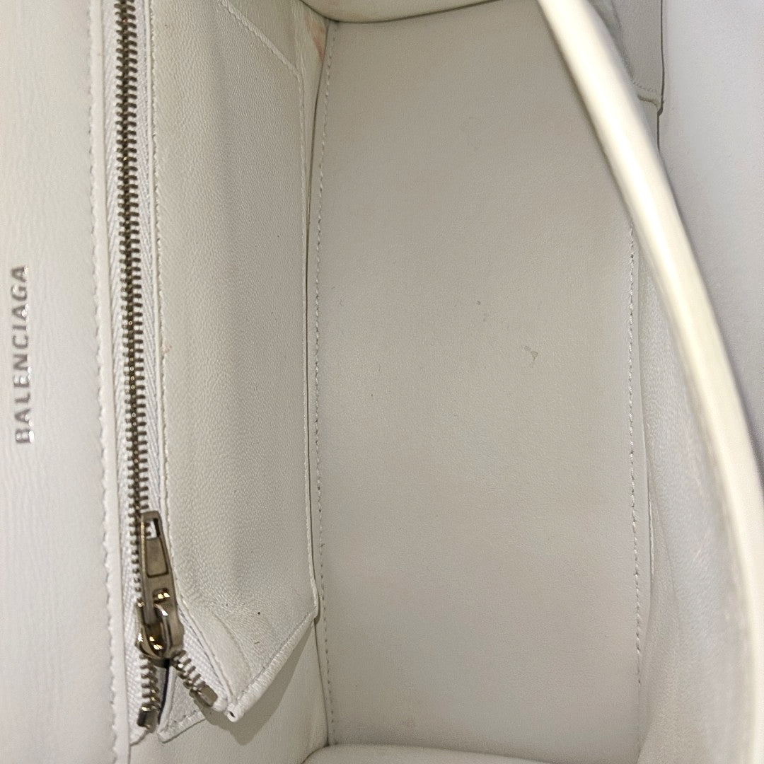 Hourglass S Calfskin White