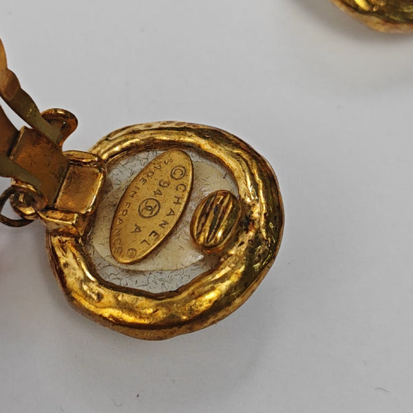 Metal Gold Clip On Earrings