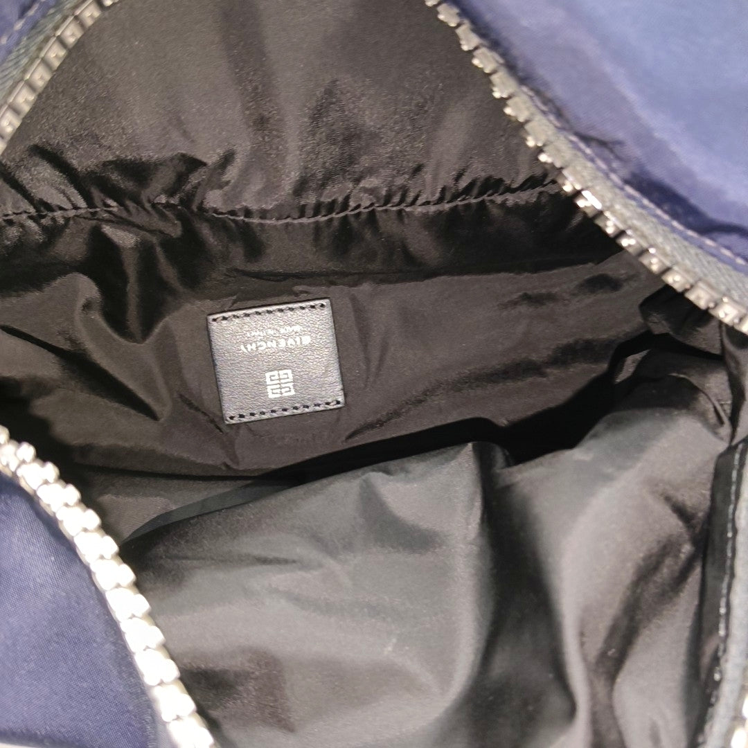 Nylon Shoulder Bag Blue