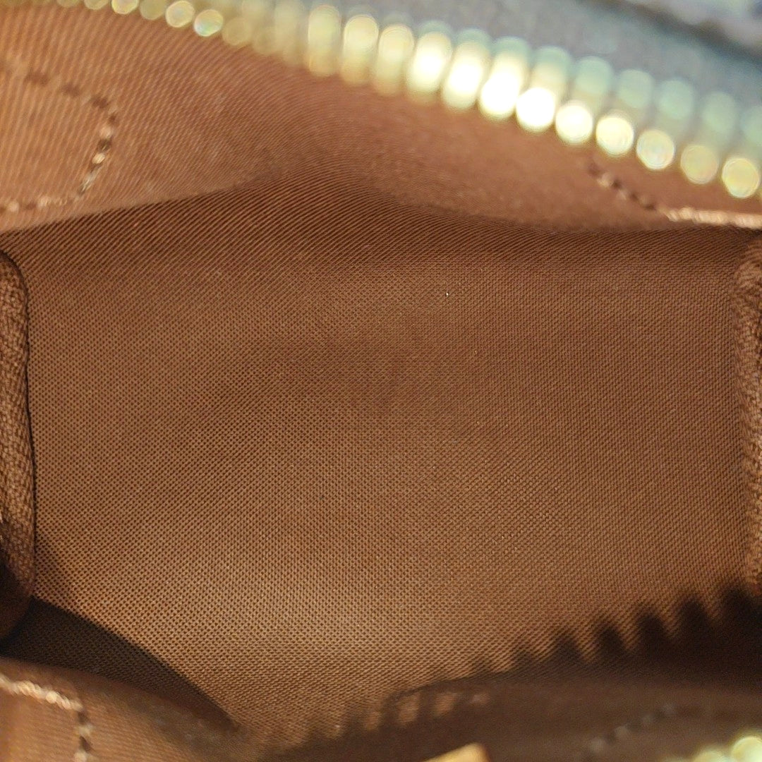 SPEEDY Nano Monogram Coated Canvas Brown