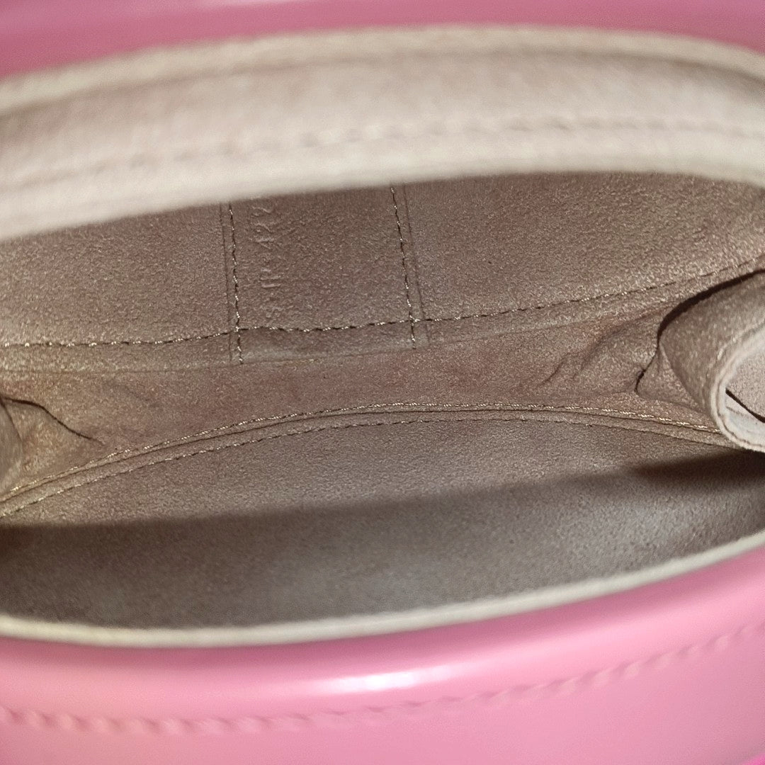 Authenticated pre-owned  TRIOMPHE Calfskin Pink - Top Handle Bag at Looply