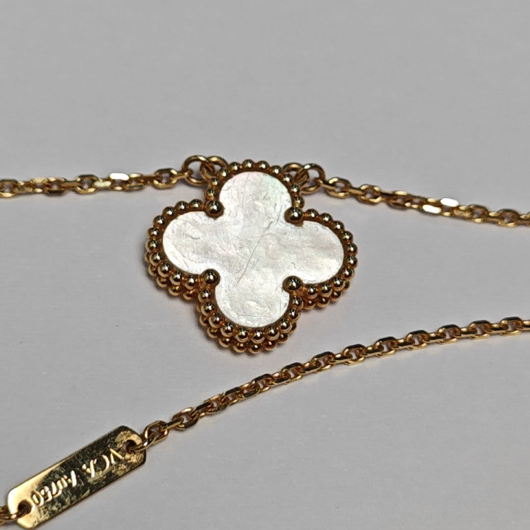 Vintage Alhambra 18k Gold Necklace