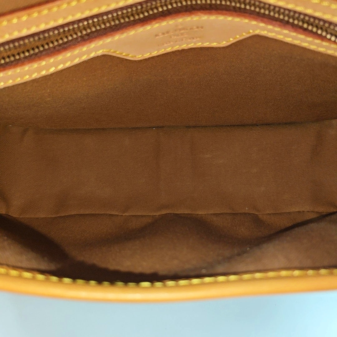 SOLOGNE PM Monogram Coated Canvas Brown
