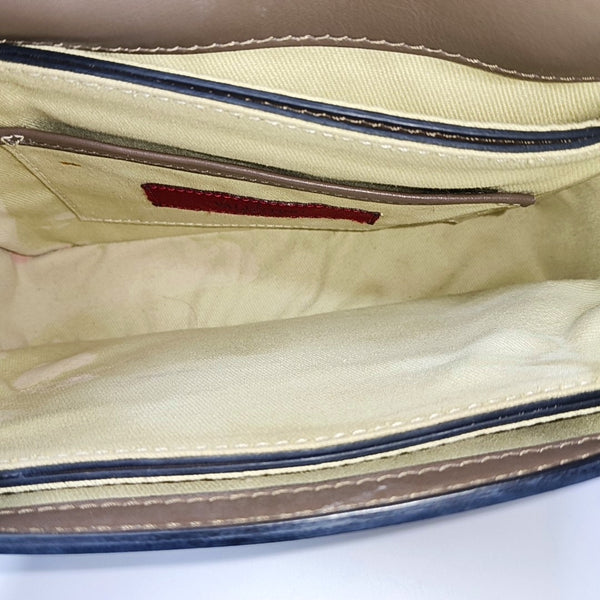Calfskin Shoulder Bag Gray