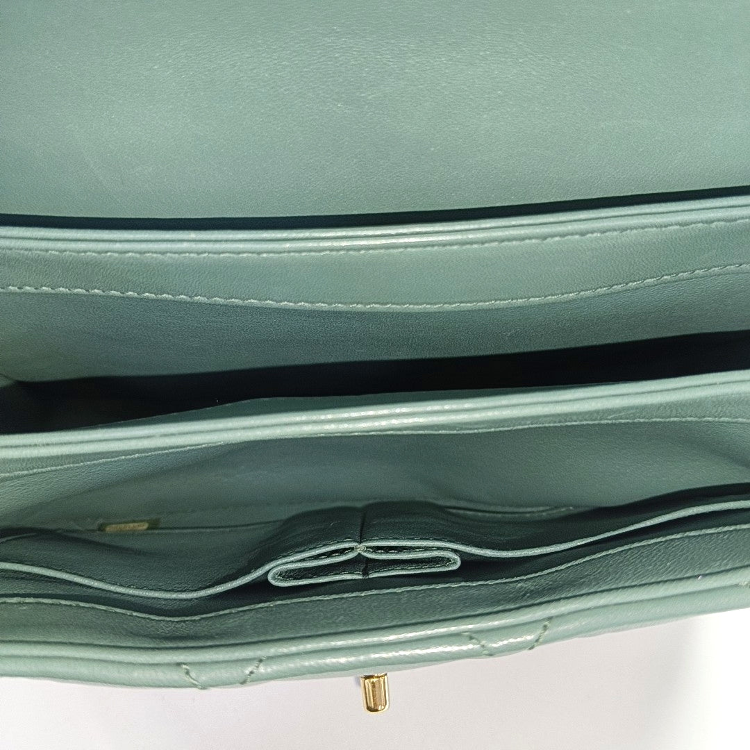 TRENDY CC Quilted Lambskin Green