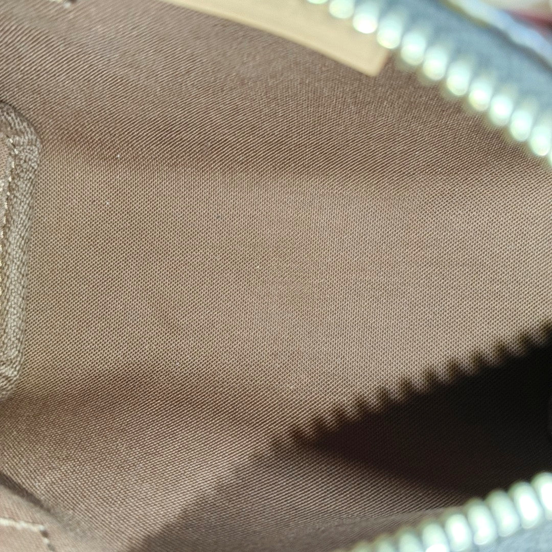 Authenticated pre-owned  SPEEDY Nano Monogram Coated Canvas Brown - Shoulder Bag at Looply