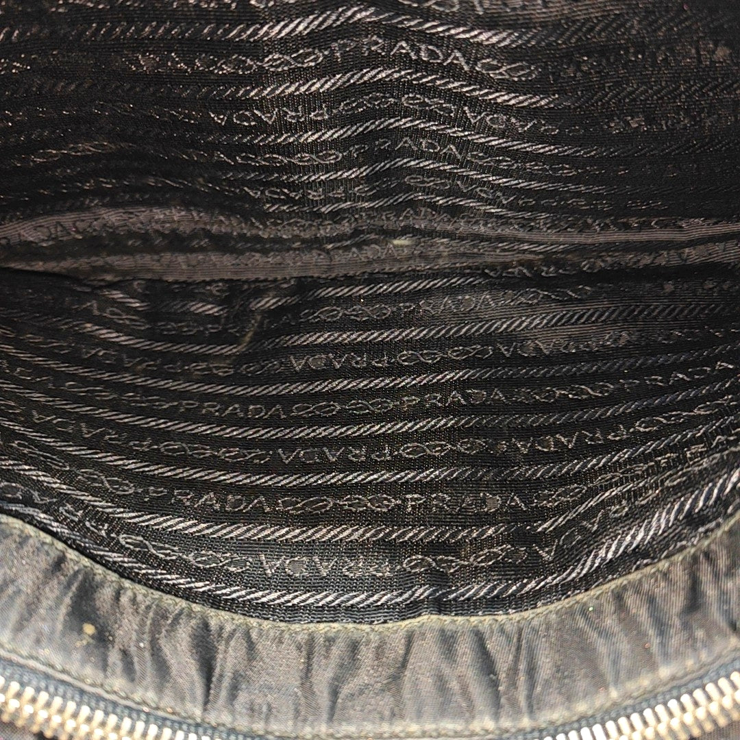 Nylon Shoulder Bag Black