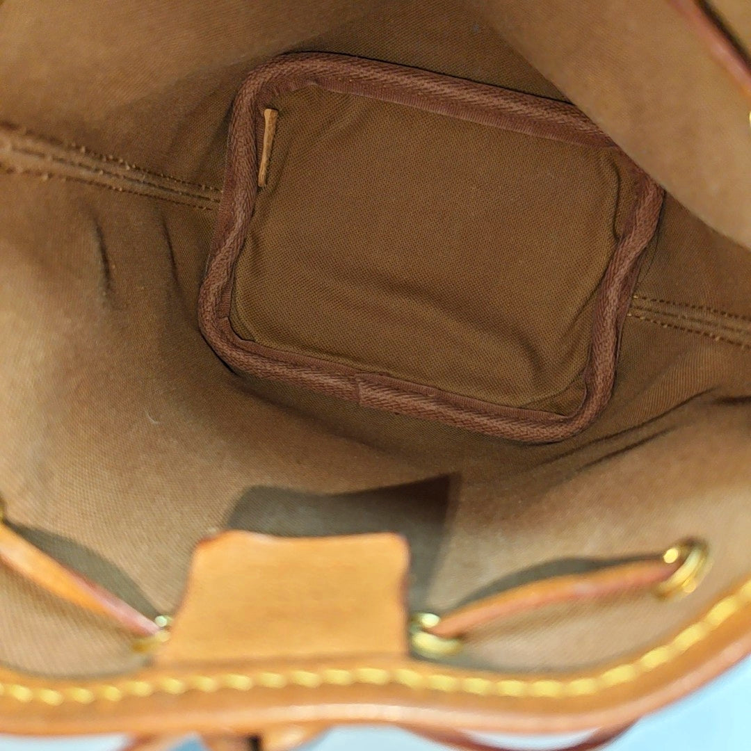 NÉONOÉ Nano Monogram Coated Canvas Brown
