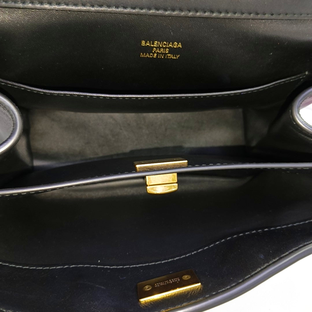 Calfskin Shoulder Bag Mini Black