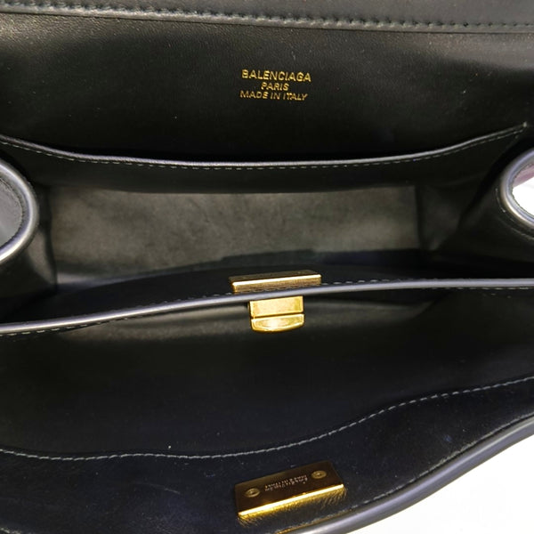 Calfskin Shoulder Bag Mini Black