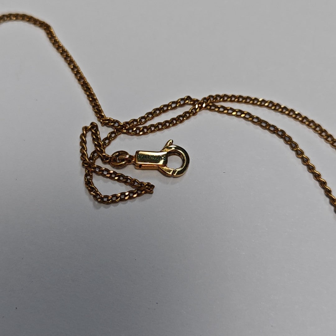 ALPHABET Brass Gold Necklace