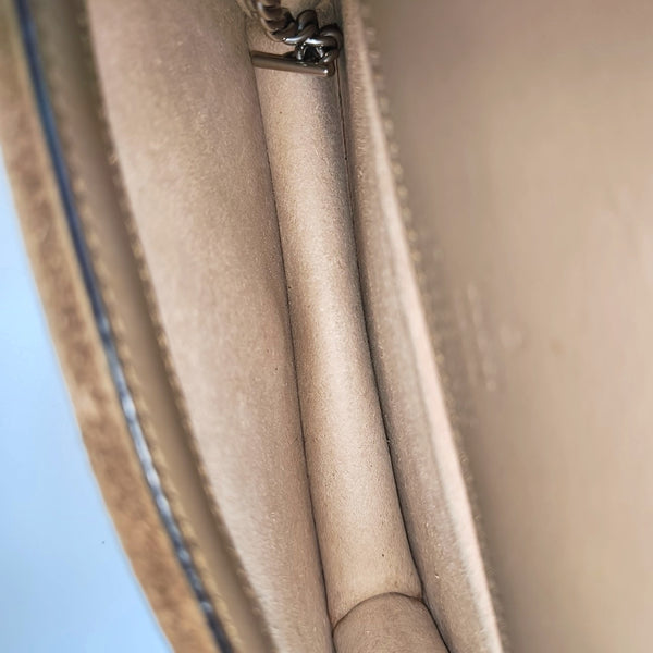 Dionysus Super Mini Monogram Coated Canvas Beige