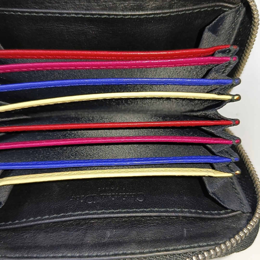 Lady Dior Cannage Patent Leather Black Wallet