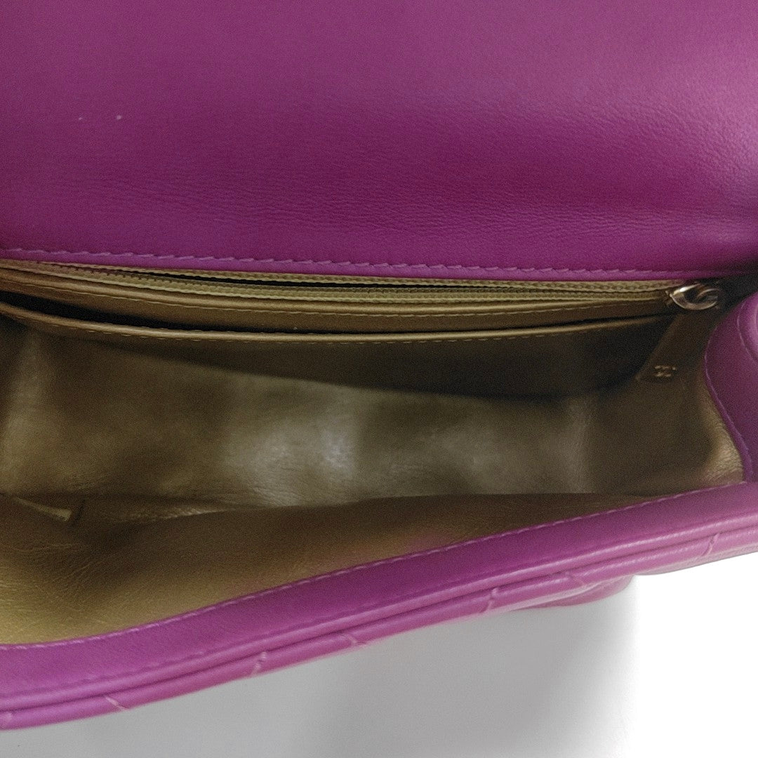 CLASSIC FLAP Mini Quilted Lambskin Purple