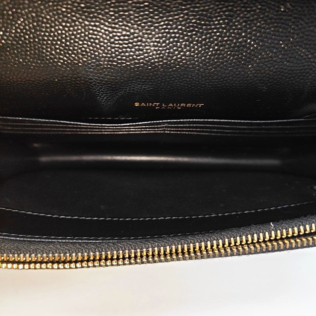 MONOGRAM WOC Chevron Calfskin Black