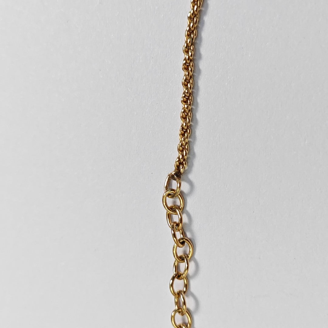 Twist Round Metal Gold Necklace