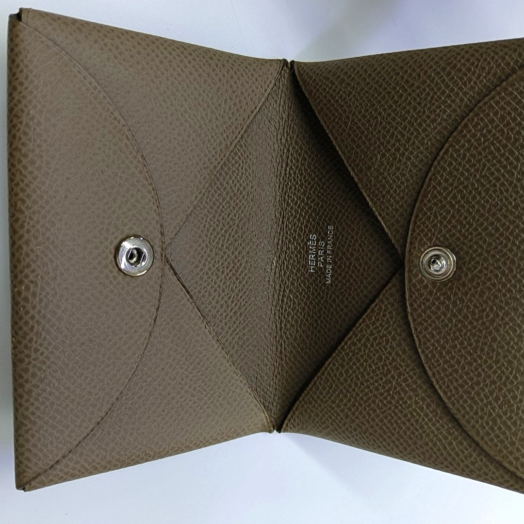 Calvi Epsom Gray Card Holder