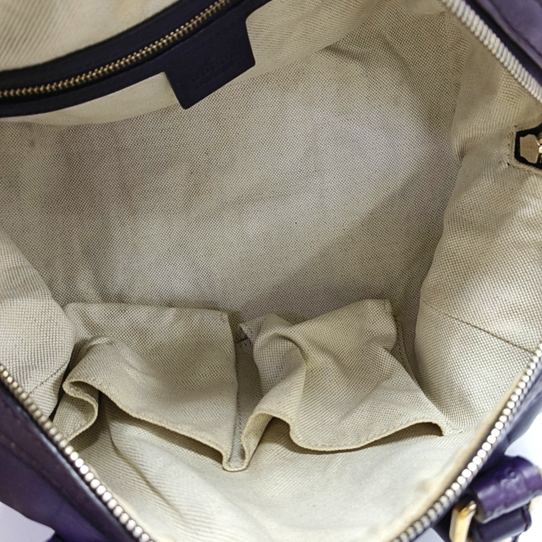 Joy Monogram Calfskin Purple
