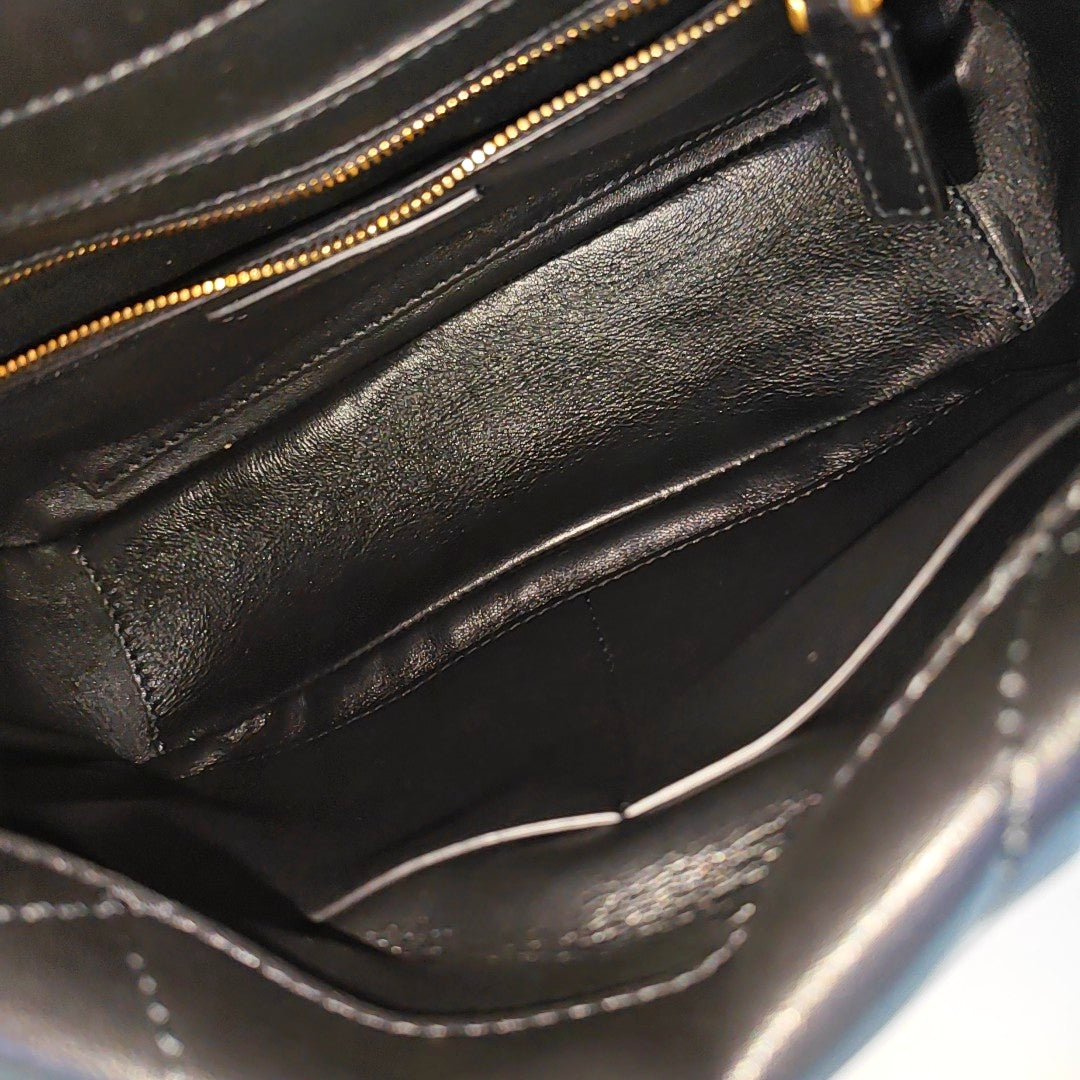 Roman Stud Quilted Lambskin Black