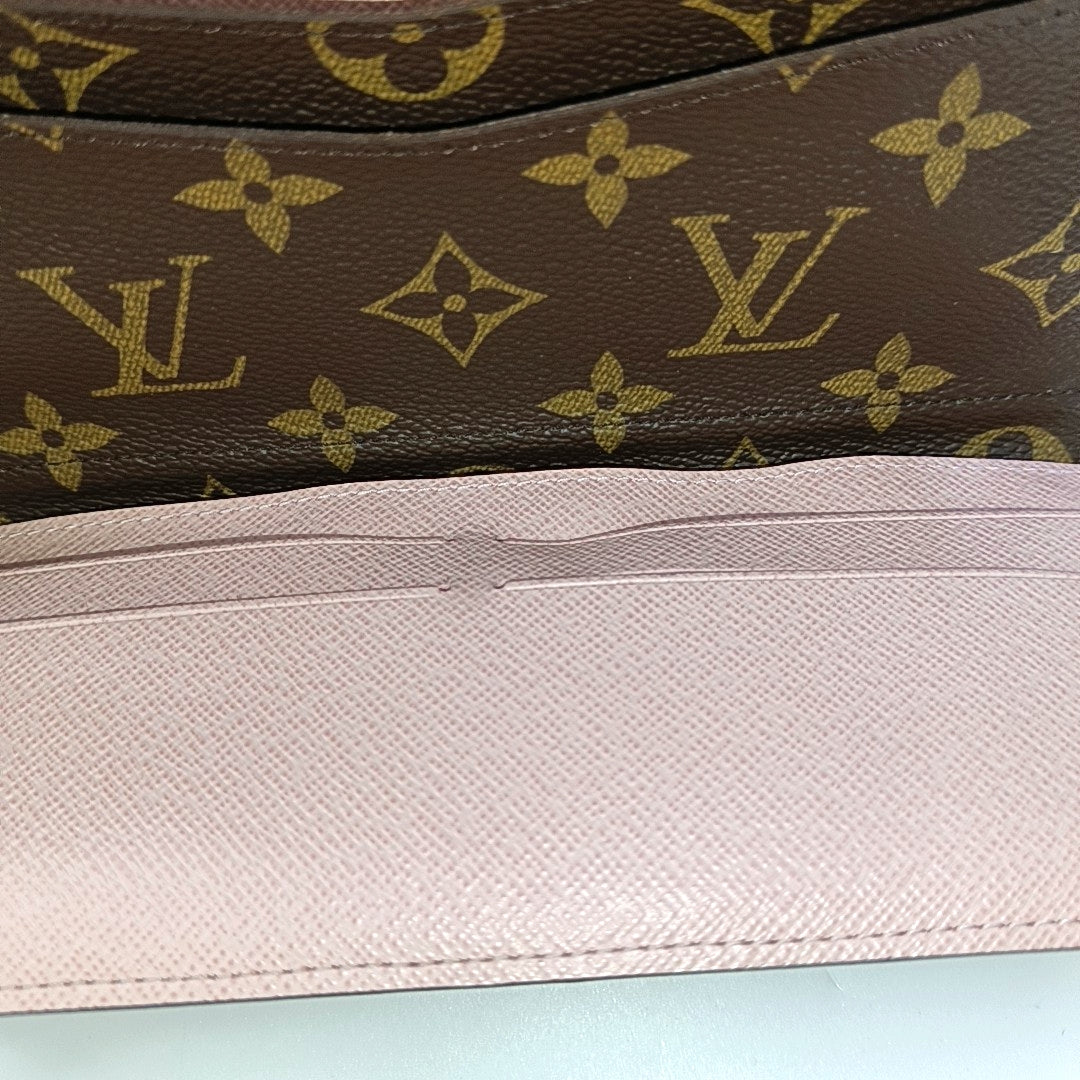 JOSÉPHINE Monogram Coated Canvas Brown Wallet