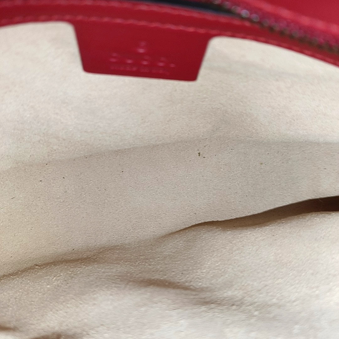 GG Marmont Medium Quilted Calfskin Red
