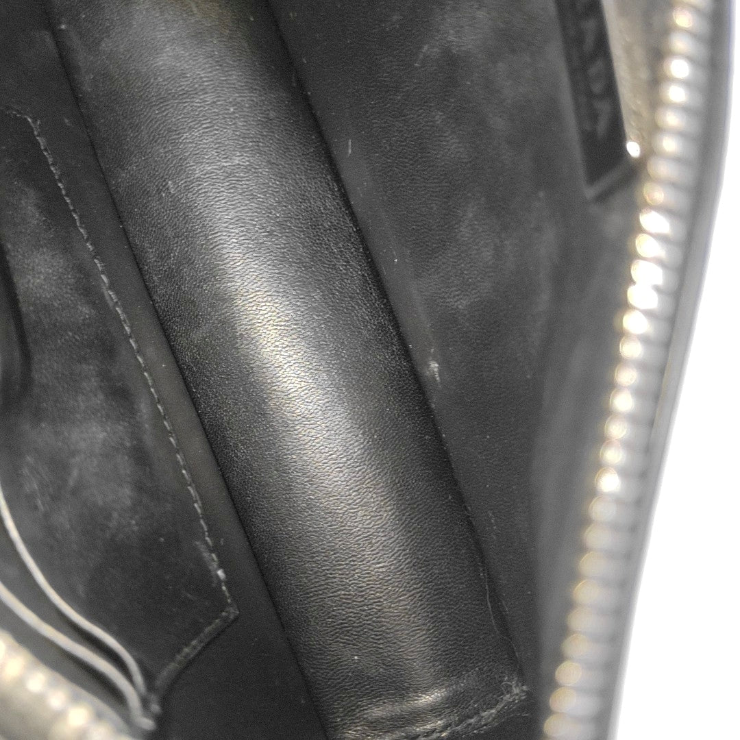 Calfskin Top Handle Bag Mini Black