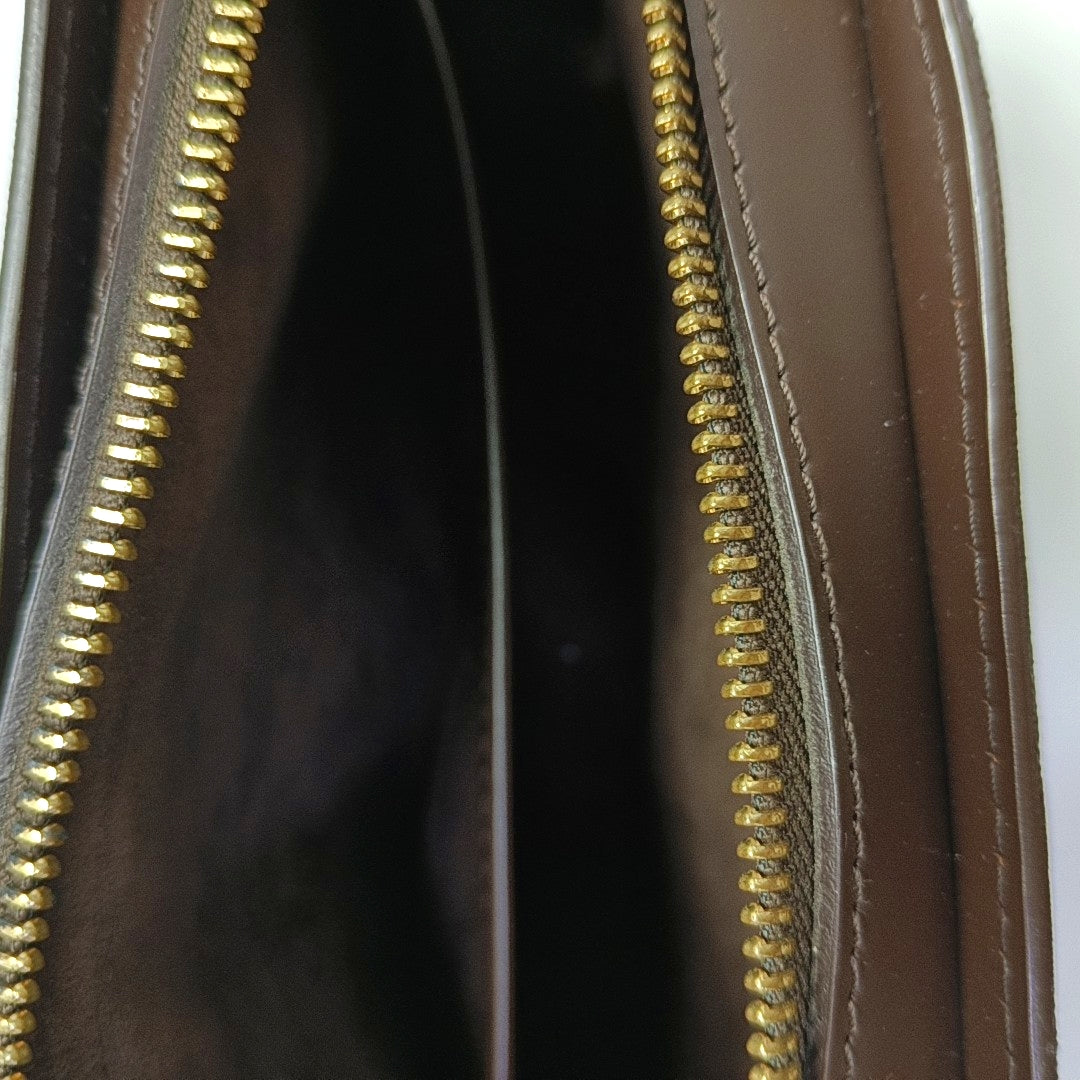 SAINT LOUIS Damier Ebene Coated Canvas Brown