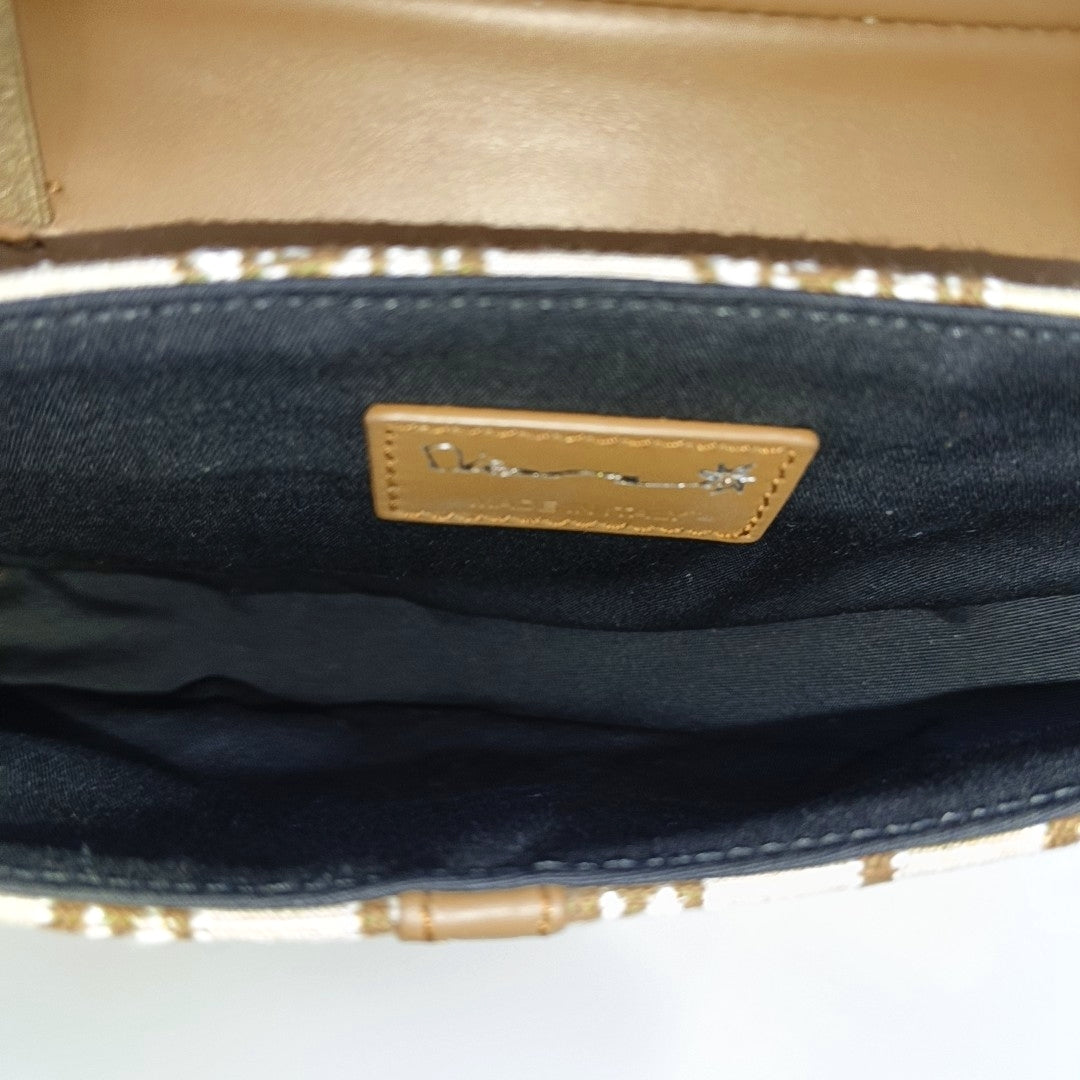 Saddle Mini Oblique Canvas Beige
