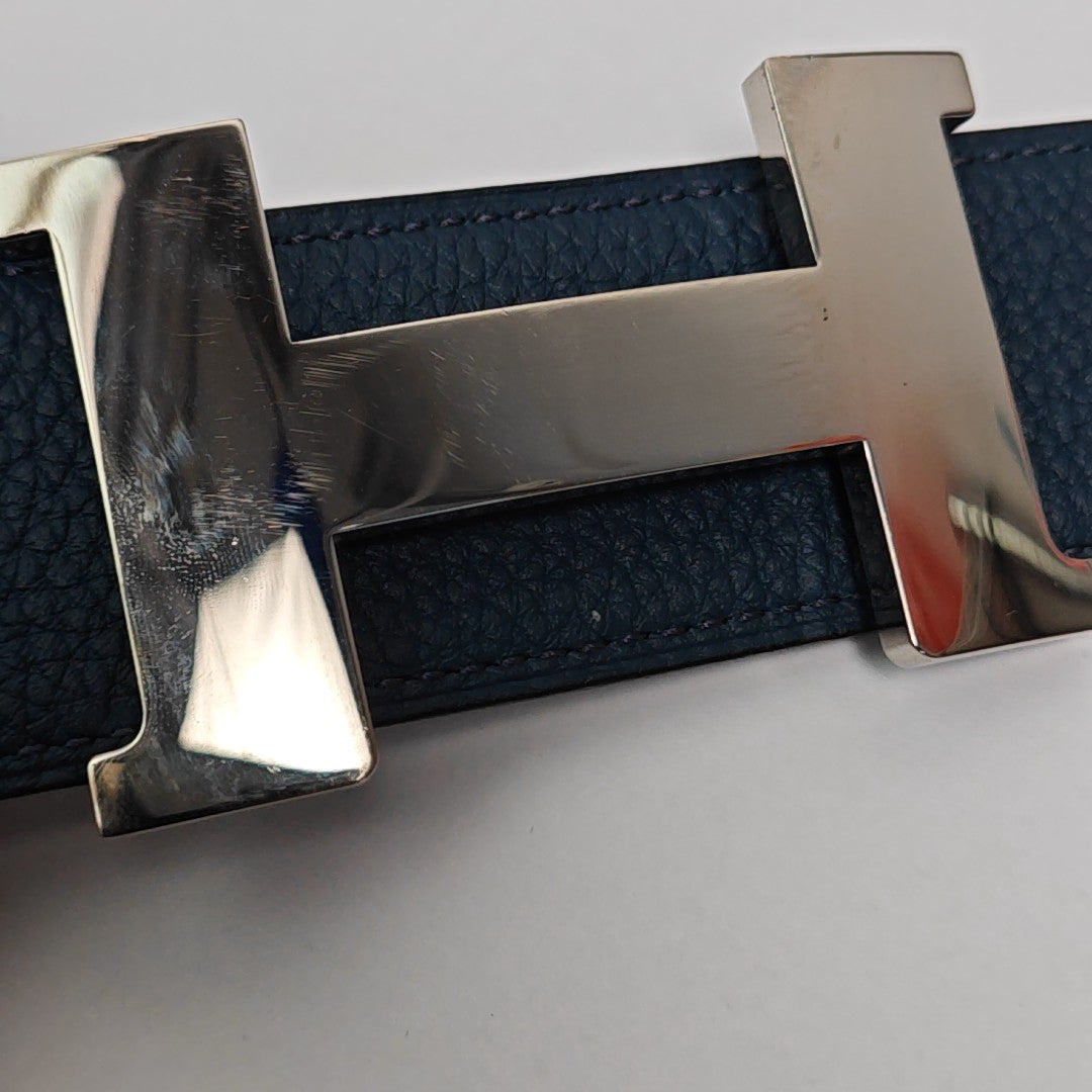 Leather Belt Blue