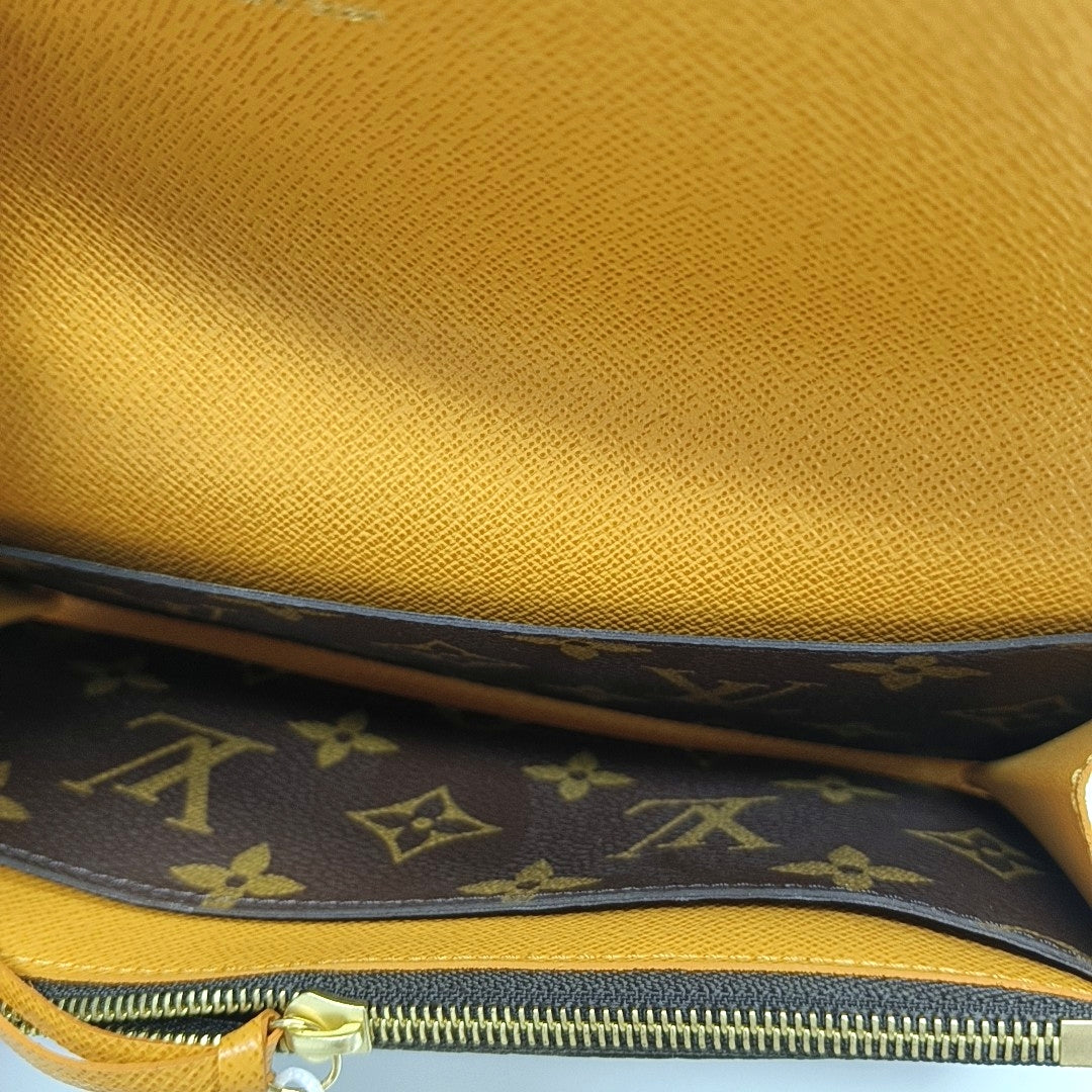 EMILIE Monogram Coated Canvas Brown Wallet