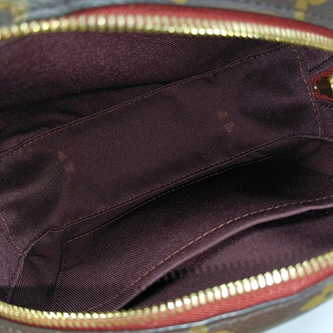 DEAUVILLE Mini Monogram Coated Canvas Brown
