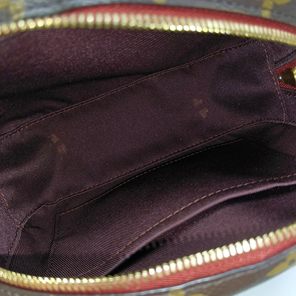 DEAUVILLE Mini Monogram Coated Canvas Brown