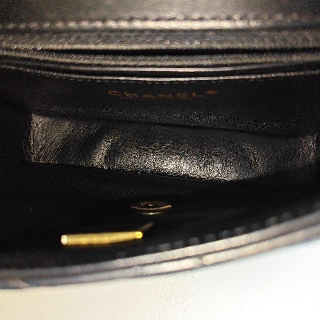 Quilted Lambskin Mini Black