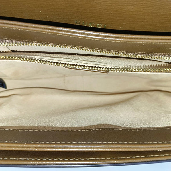 Horsebit 1955 Medium Monogram Coated Canvas Beige