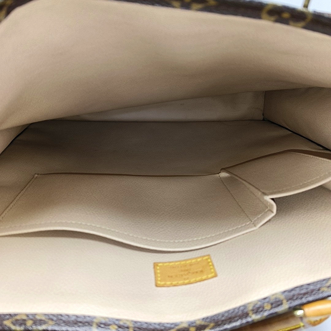 SAC PLAT GM Monogram Coated Canvas Brown