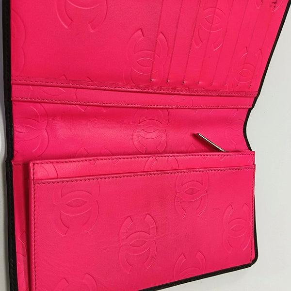 CAMBON Quilted Calfskin Black Wallet