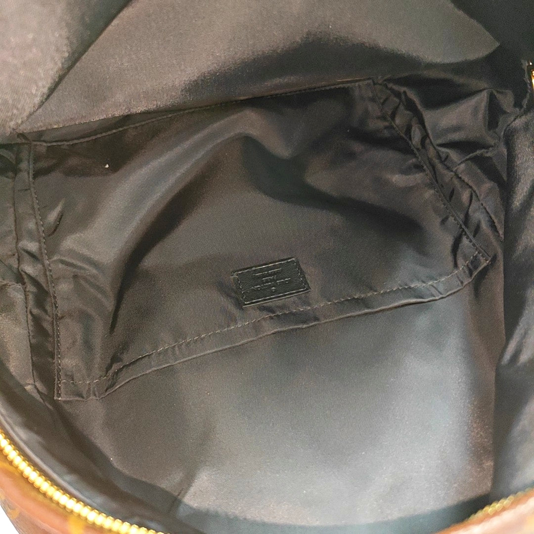 Authenticated pre-owned  PALM SPRINGS MM Monogram Coated Canvas Brown - Backpack at Looply