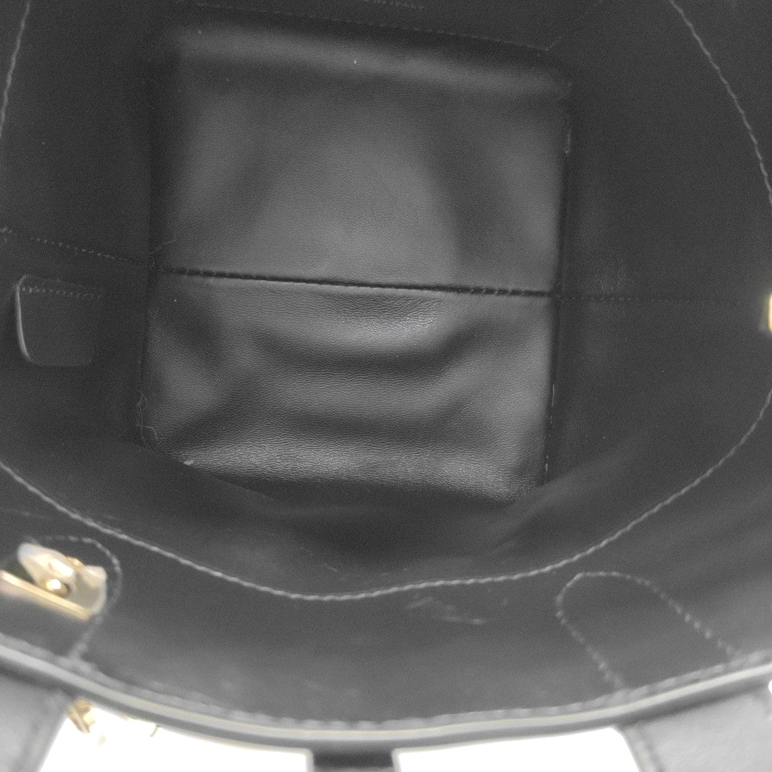 Toujours Nano Cannage Calfskin Black