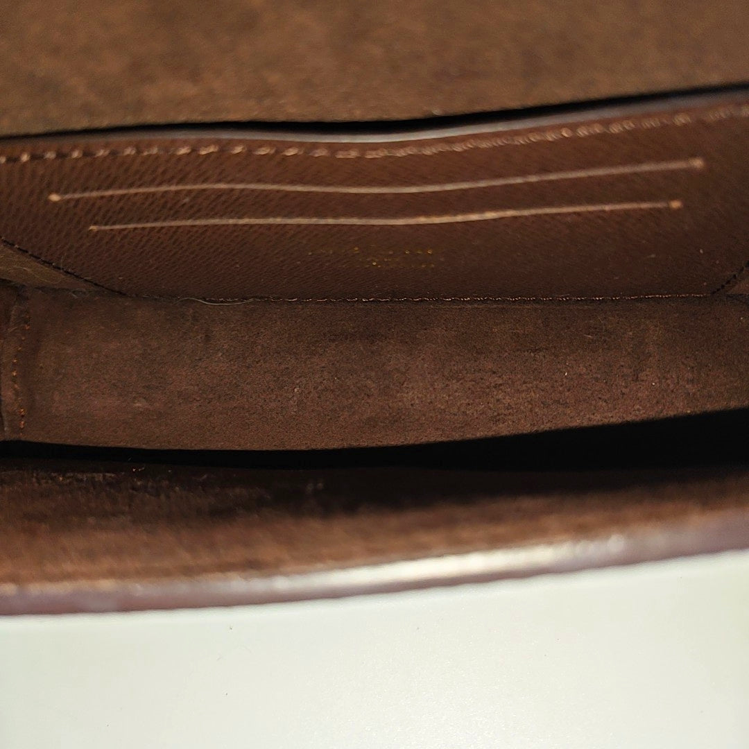 Lily Monogram Coated Canvas Brown