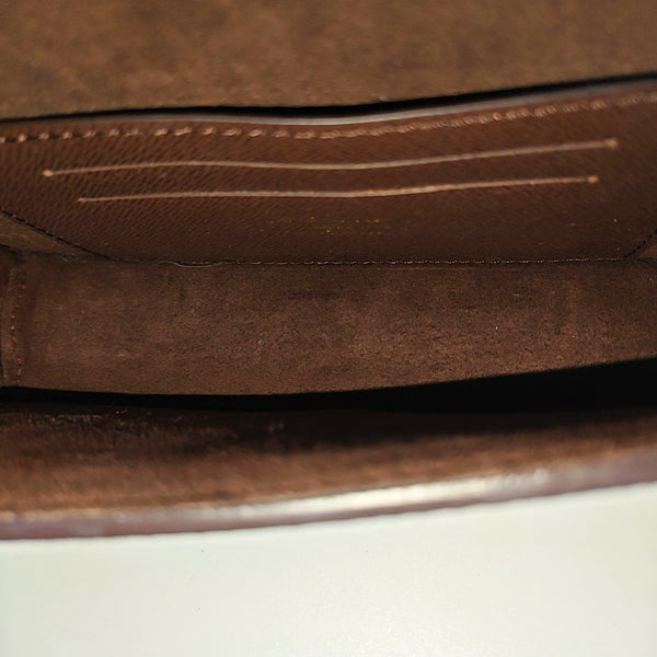 Lily Monogram Coated Canvas Brown