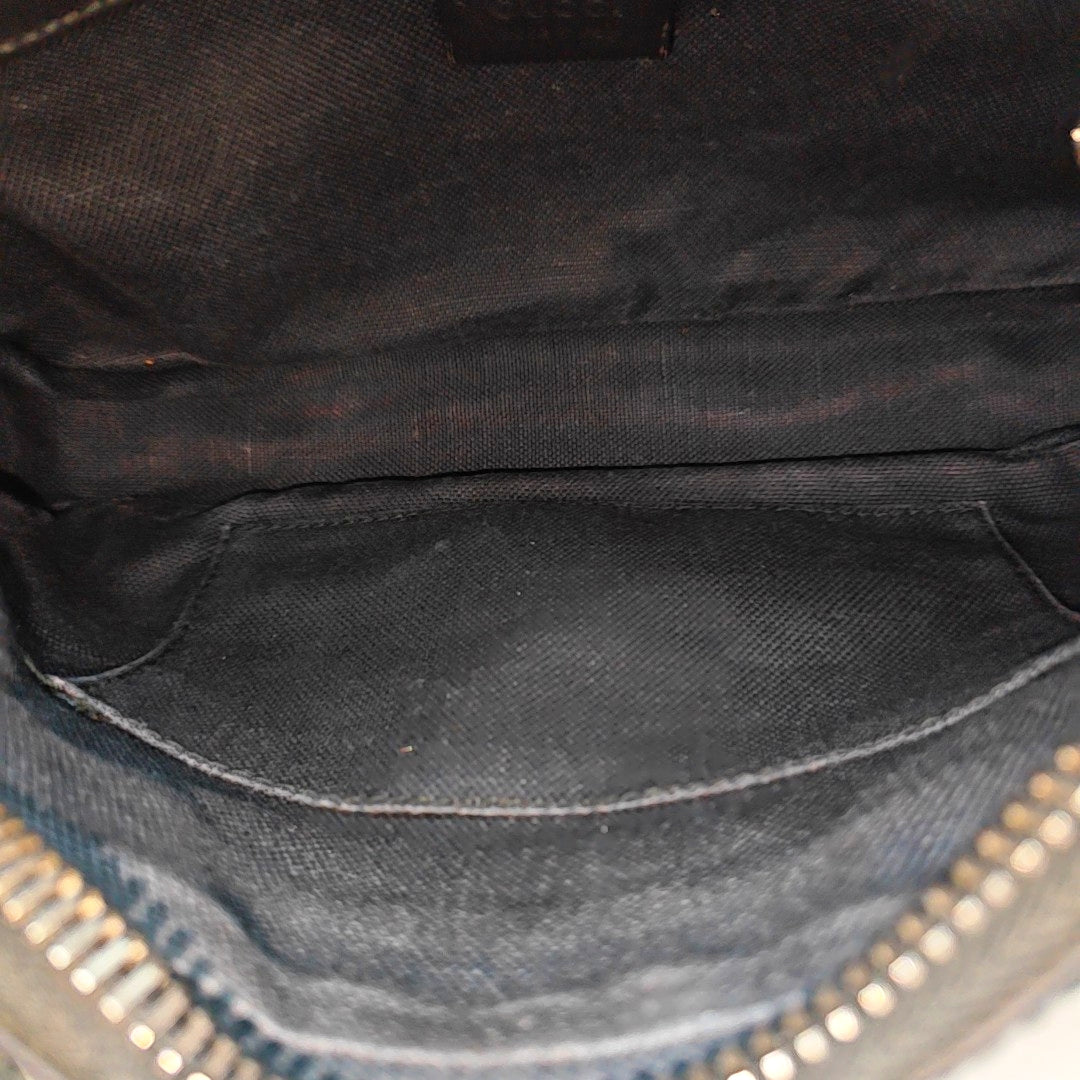 GG Supreme Monogram Coated Canvas Black