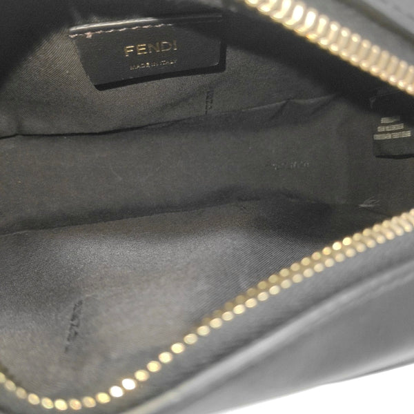 Coated Canvas Shoulder Bag Mini Brown