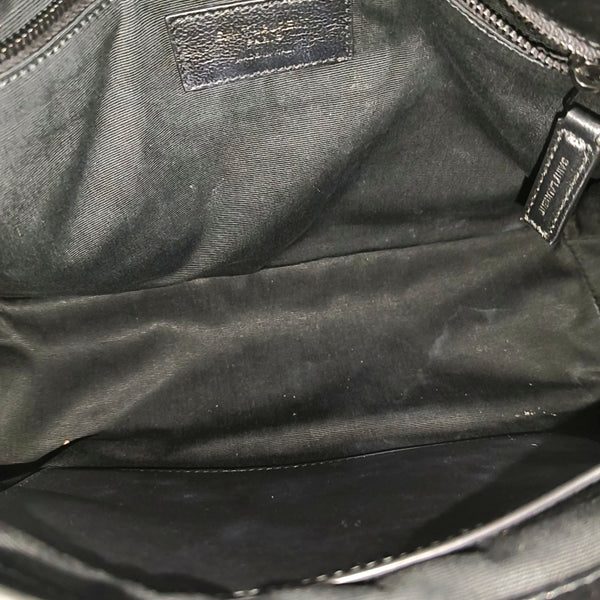 NIKI Medium Chevron Calfskin Black