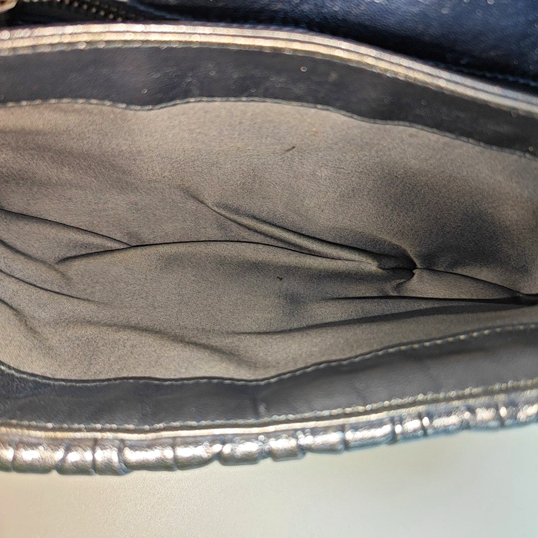 Quilted Lambskin Shoulder Bag Blue