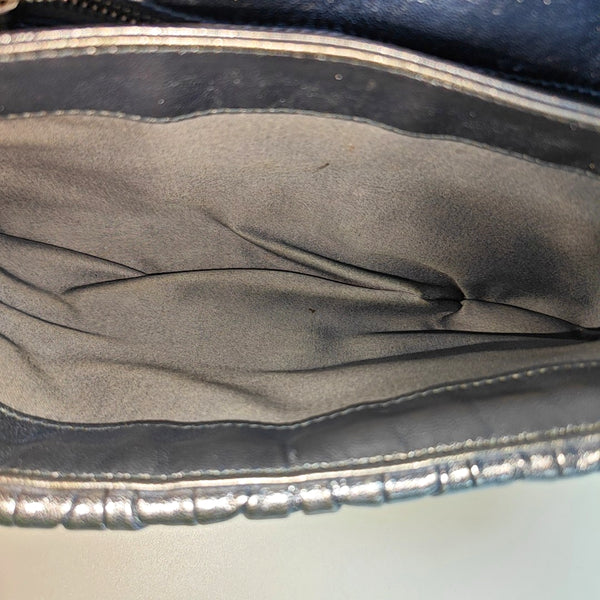 Quilted Lambskin Shoulder Bag Blue
