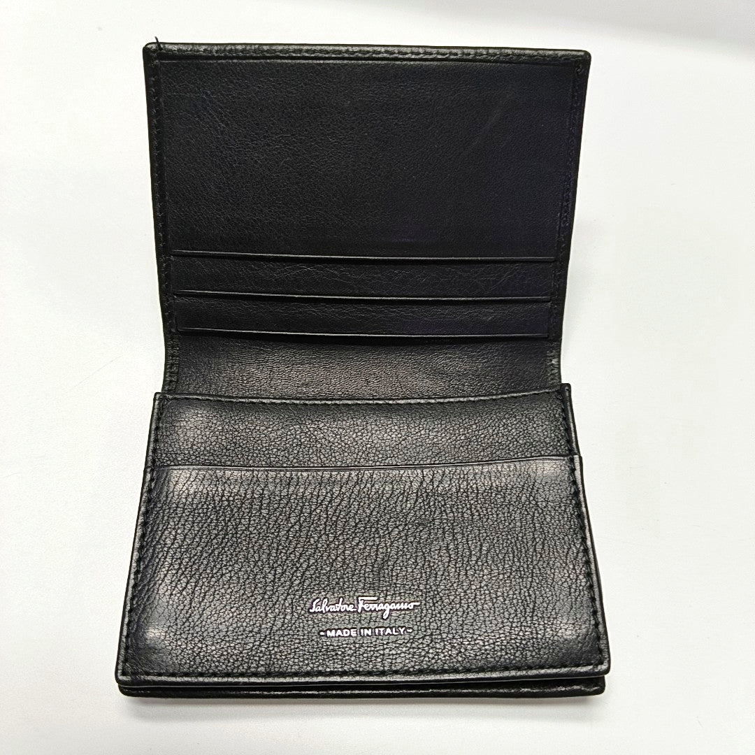 Calfskin Card Holder Black
